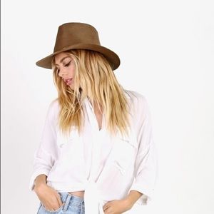 Riley Fedora Hat in Camel